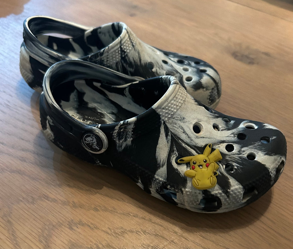 Marbled Crocs- Size C 12