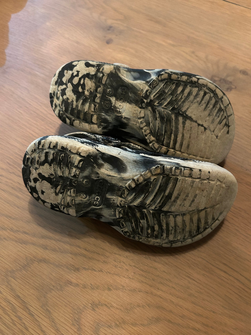 Marbled Crocs- Size C 12