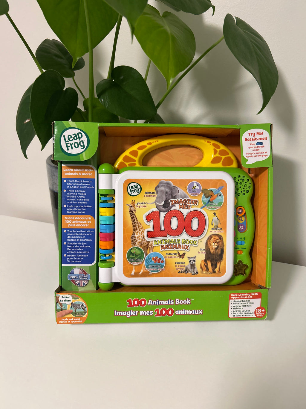 LeapFrog 100 Animals Book (Bilingual - English/French)