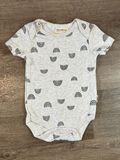 Rabbit + Bear light grey bodysuit- 3-6 Months