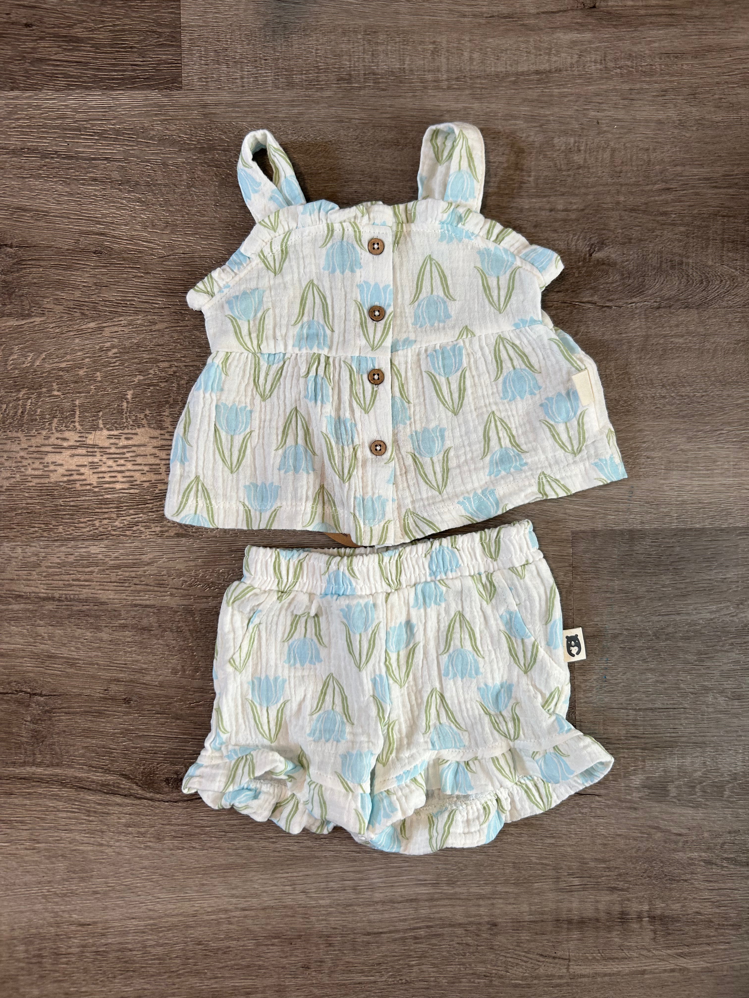 Rabbit + Bear- Two Piece Set- Size 0-3 Months