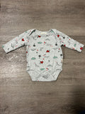 Rabbit + Bear Long Sleeve Bodysuit- Size 3-6 Months