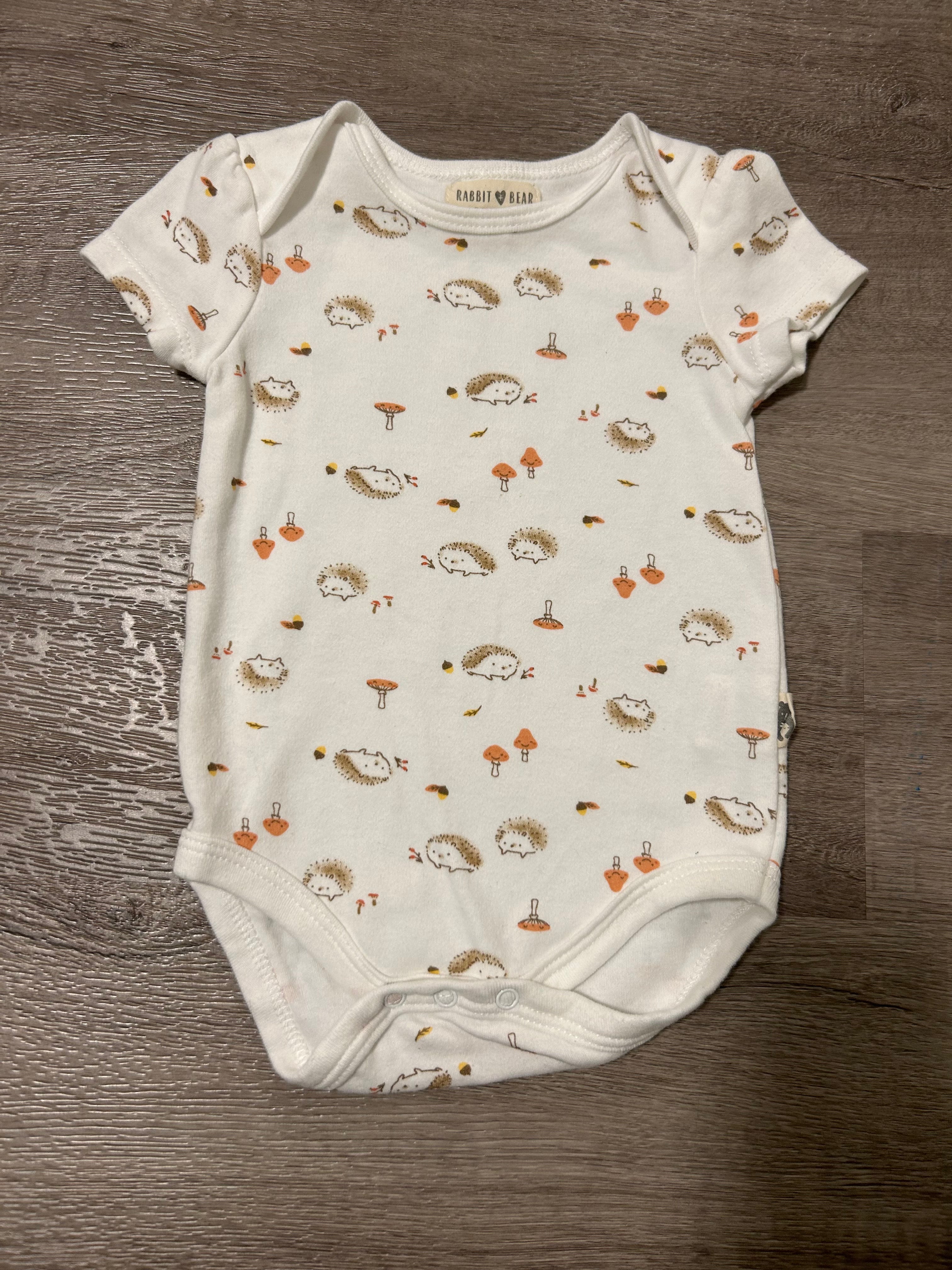 Rabbit + Bear Bodysuit- Size 6-9 Months