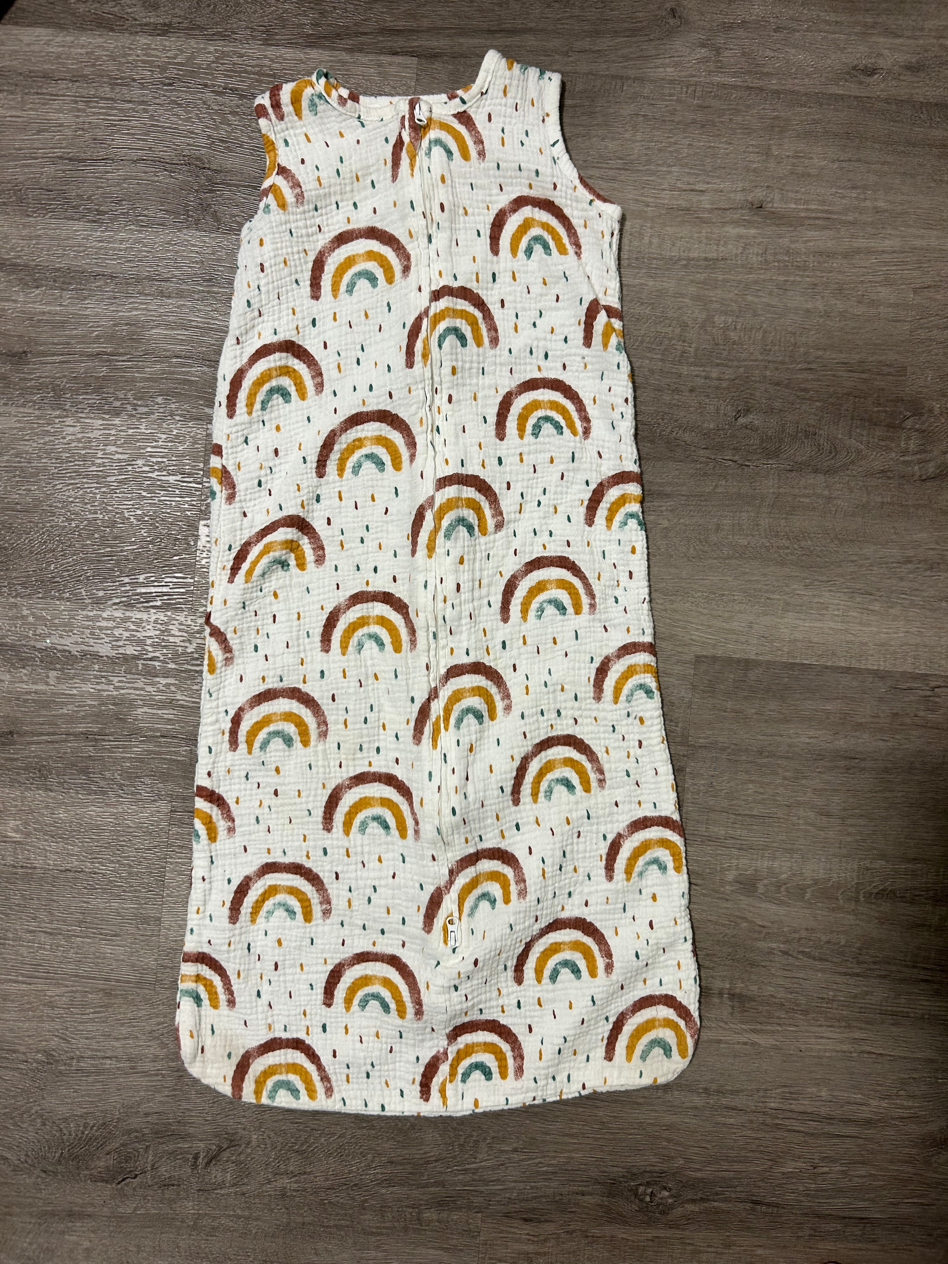 Mini Steps Organic Muslin/cotton Rainbow Sleep Sack- Size 6-18 Months