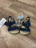 The Children's Place Navy Sandals With Velcro Strap- Size 6-12 Months