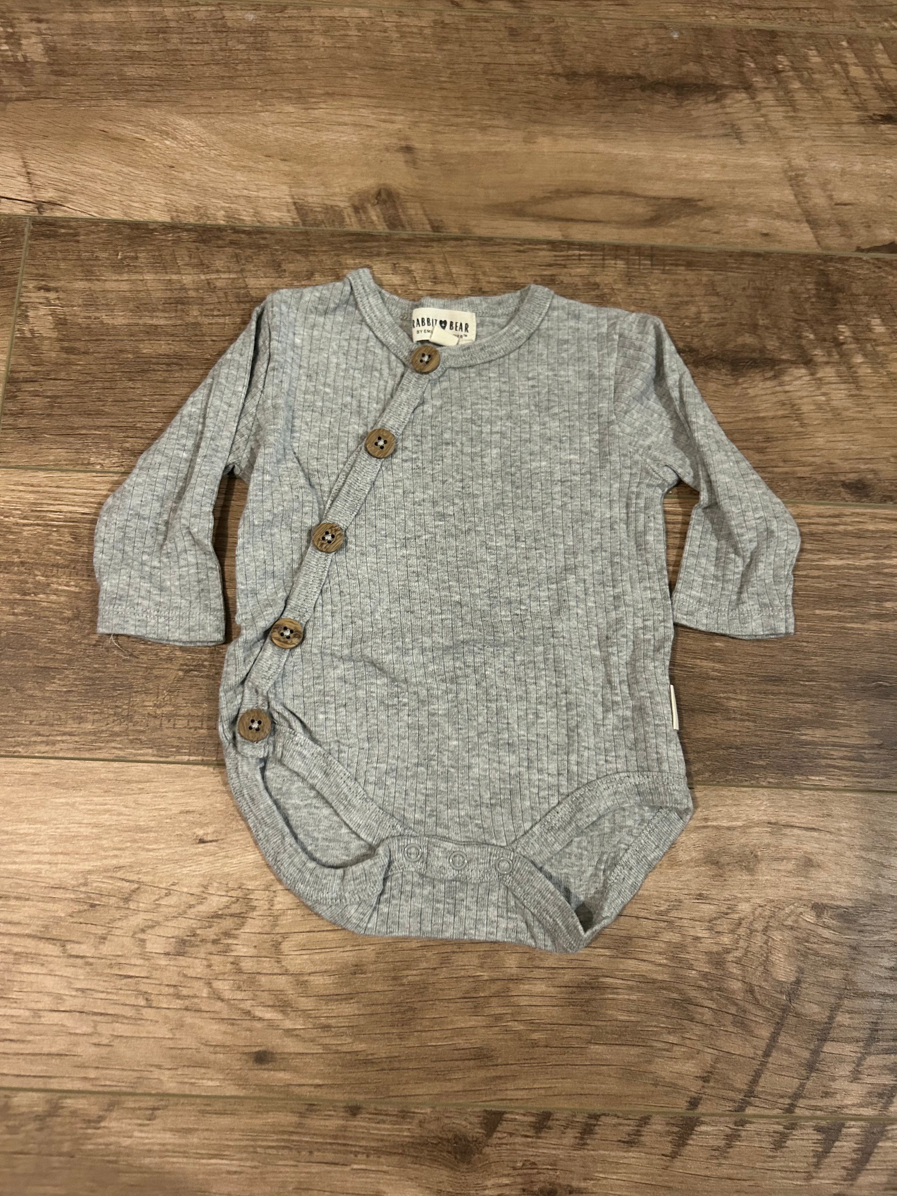 Rabbit & Bear Long Sleeve Body Suit- Size 3-6 Months