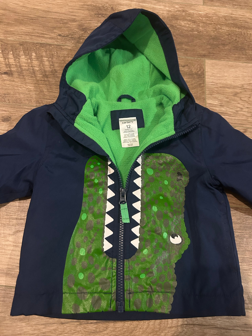 Carters Fleece Lined Jacket- Size 12 Months