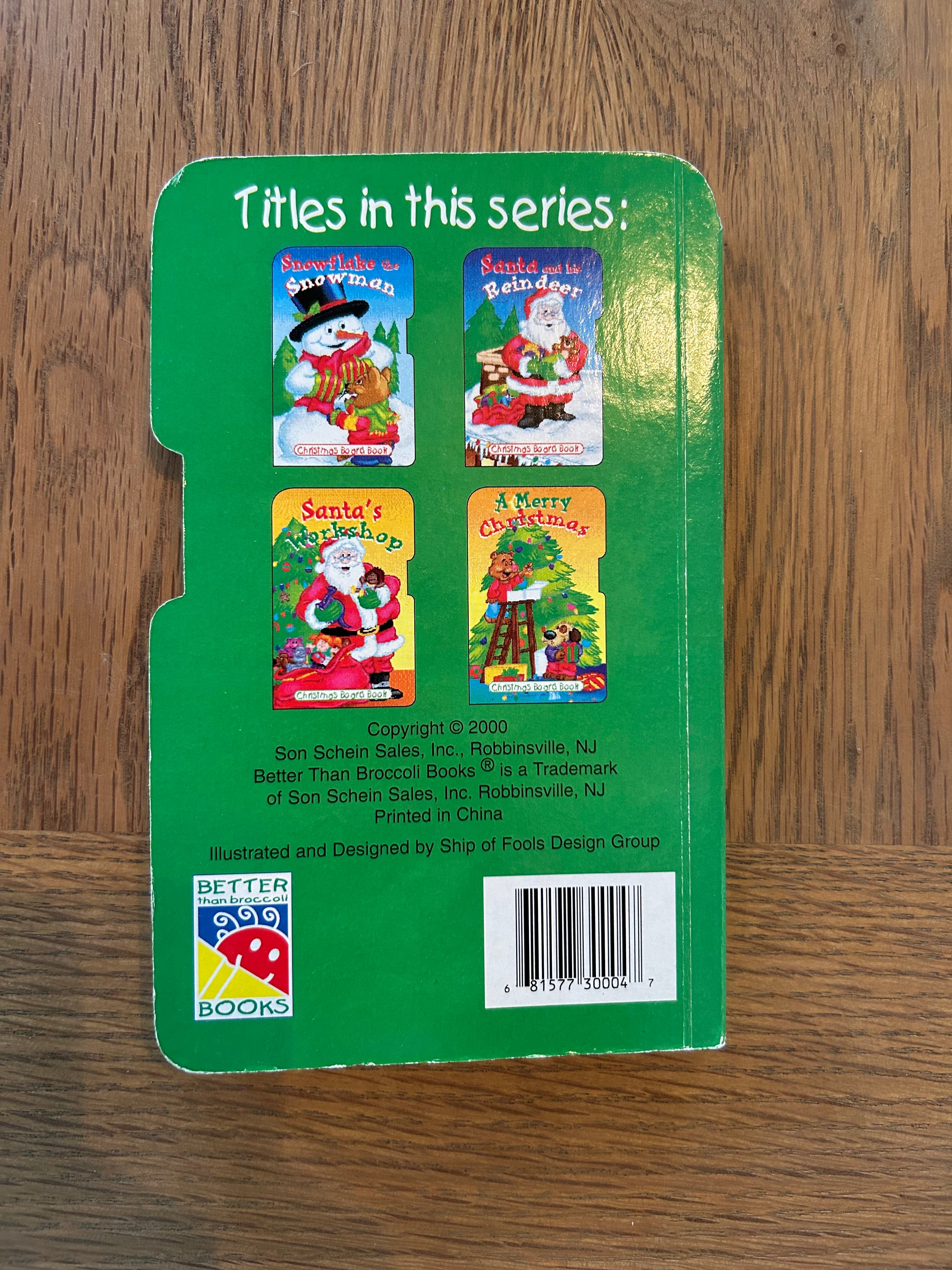 Santa's Workshop Christmas Board Book