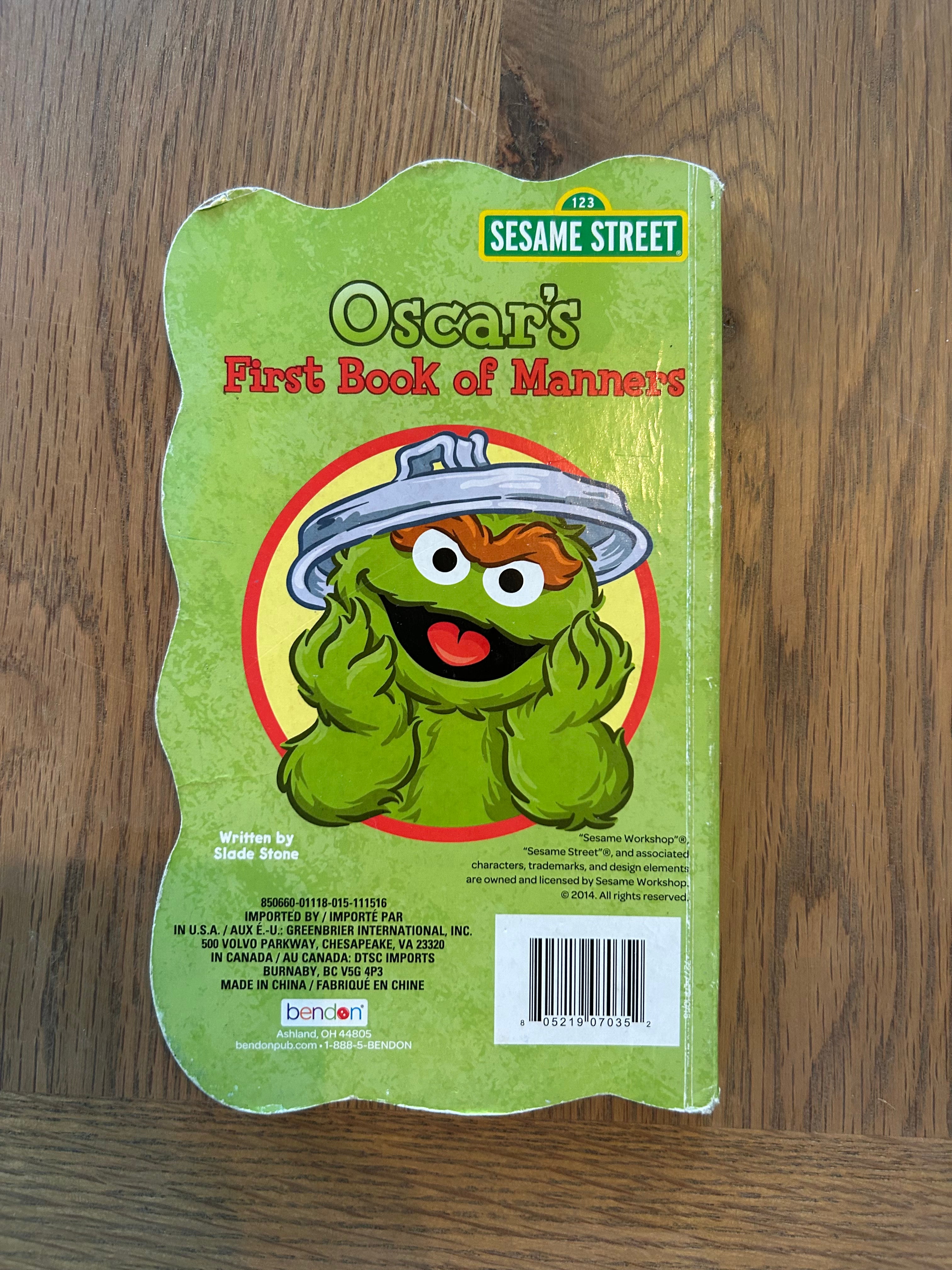 Sesame Street Oscar's First Book of Manners