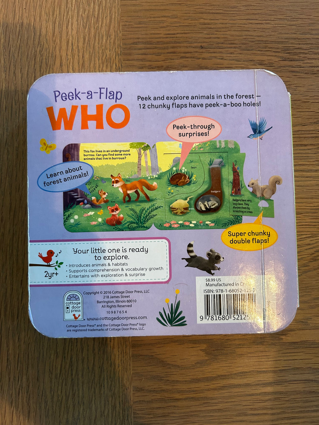 Peek-a-Flap Who- Peek and Explore Board Book by Jaye Garnett