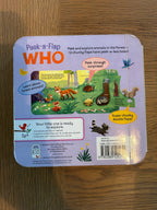 Peek-a-Flap Who- Peek and Explore Board Book by Jaye Garnett