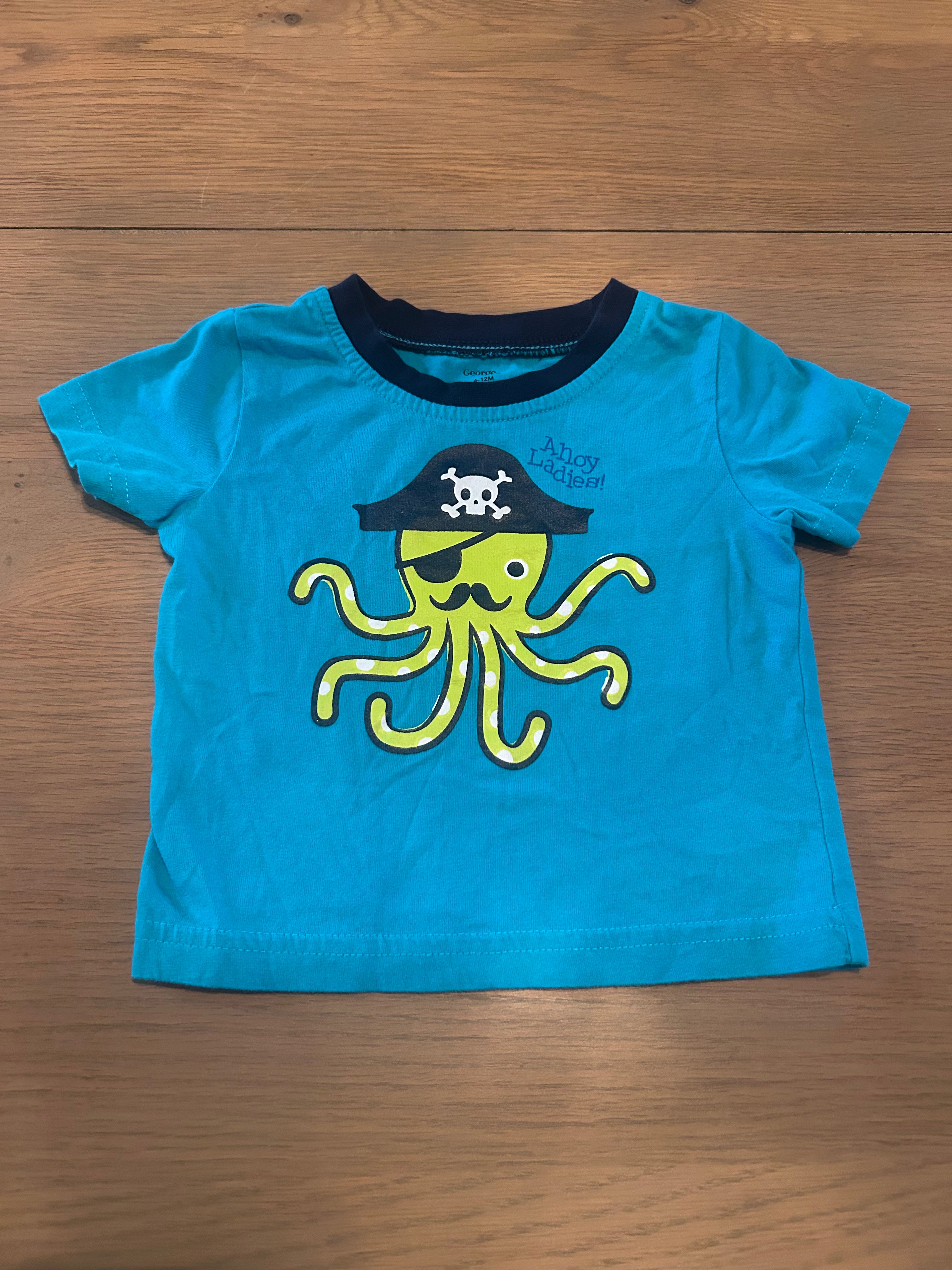 George Ahoy  Ladies Short Sleeve T-shirt- Size 6-12 Months