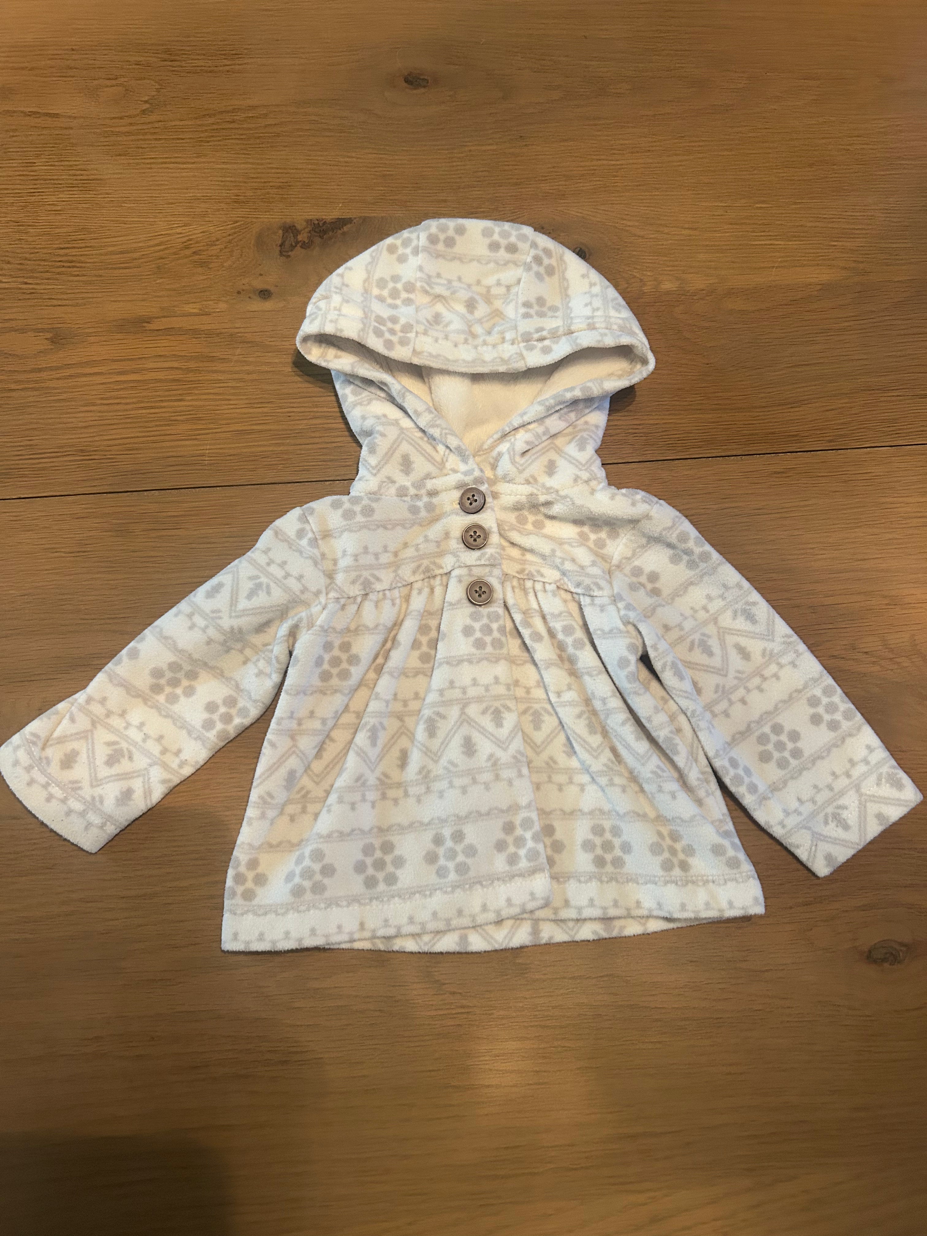 Carters Fleece Jacket with Hood- Size 6 Months