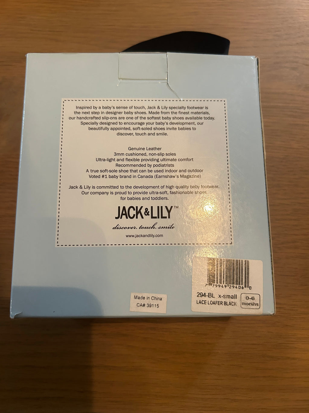 Jack & Lily My Shoes- Size 0-6 Months