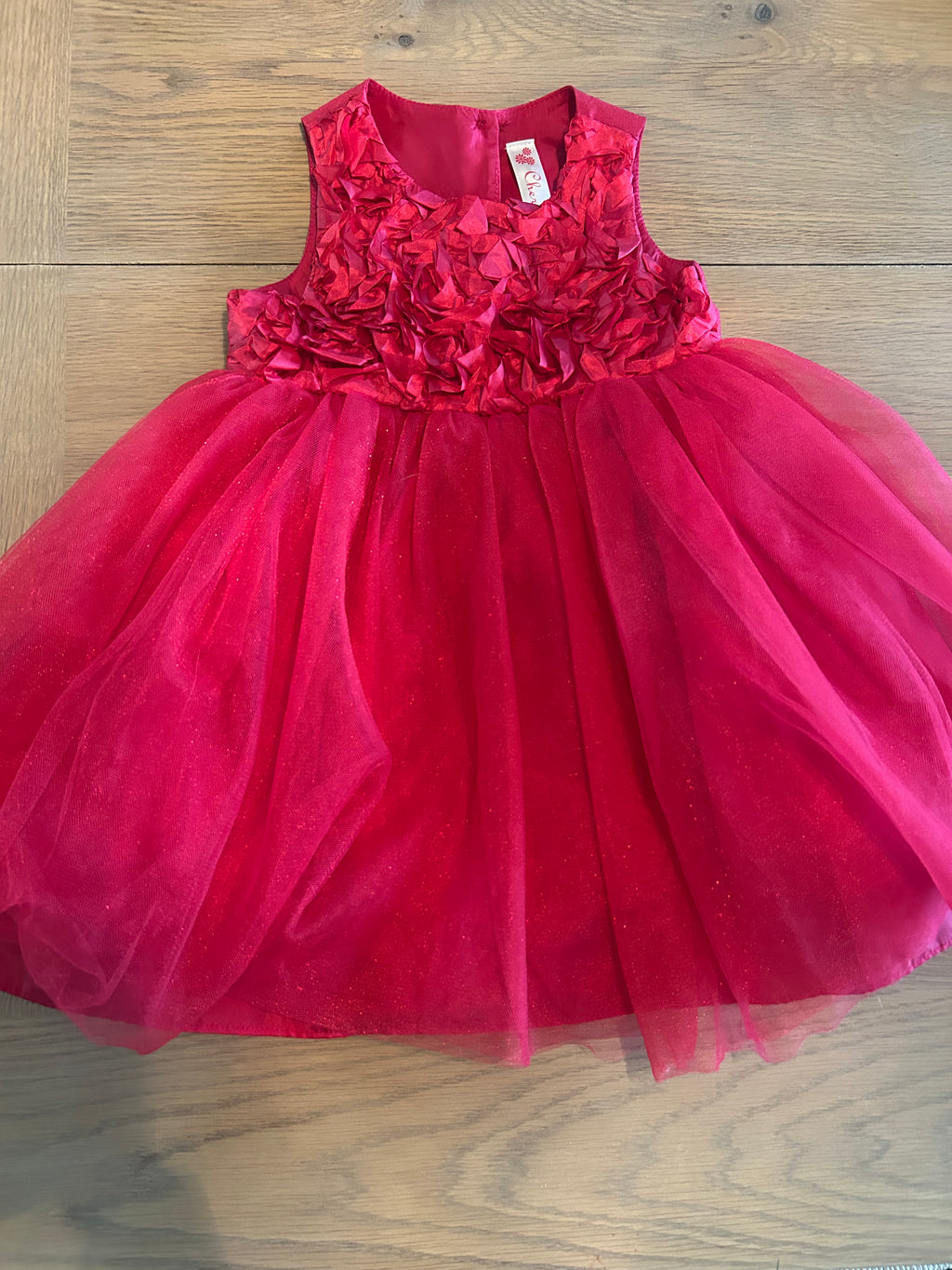 Cherokee Red Tulle Party Dress- Size 18 Months