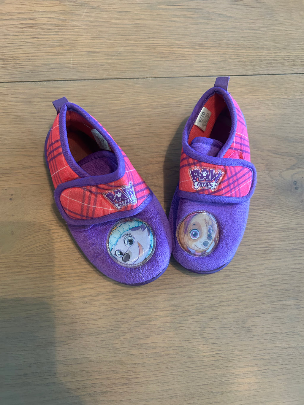 Paw Patrol Slippers with Hard Sole- Size 9/10