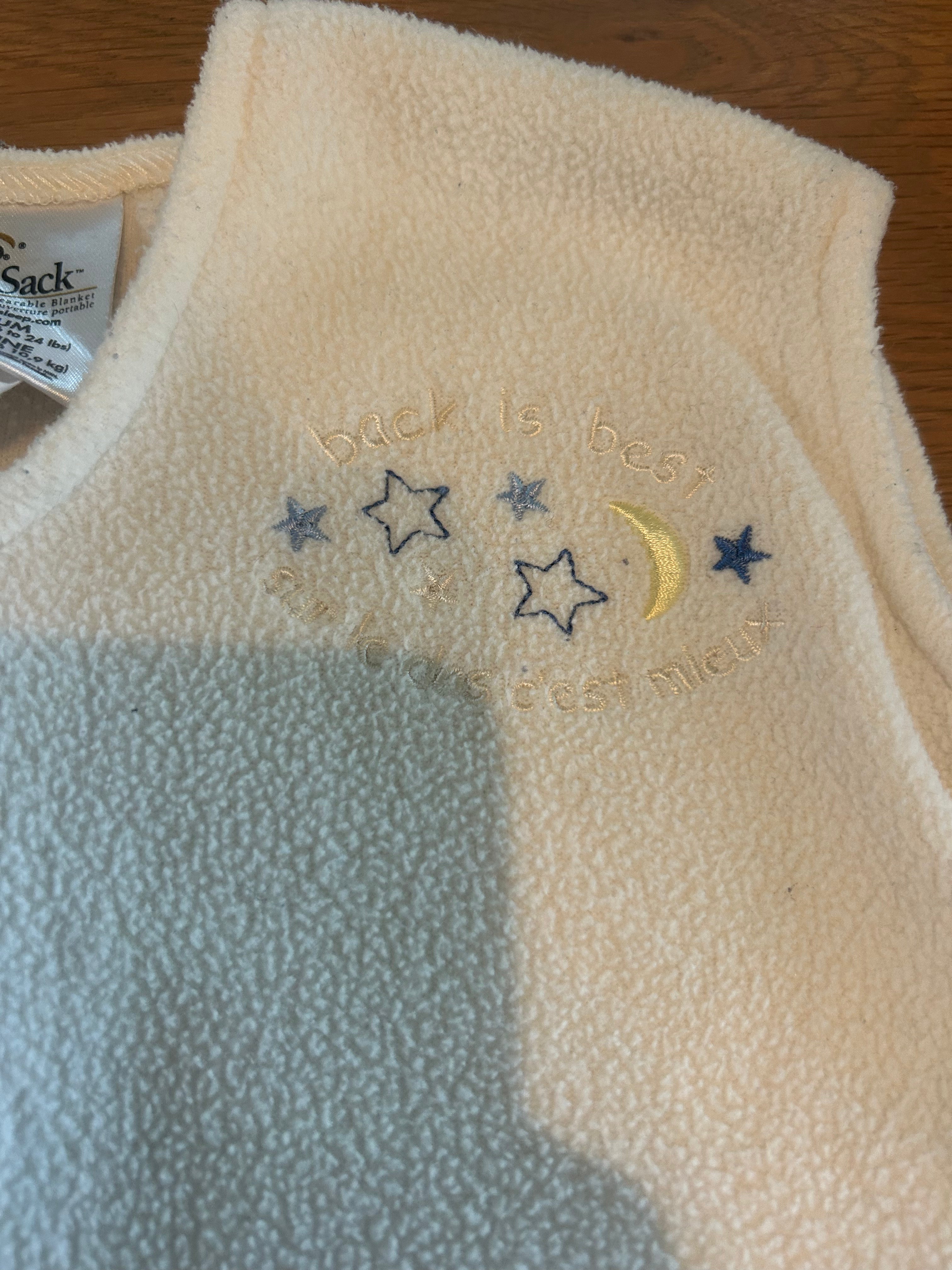 Halo Fleece Sleep Sack- Size Medium 6-12 Months (16-24lbs)