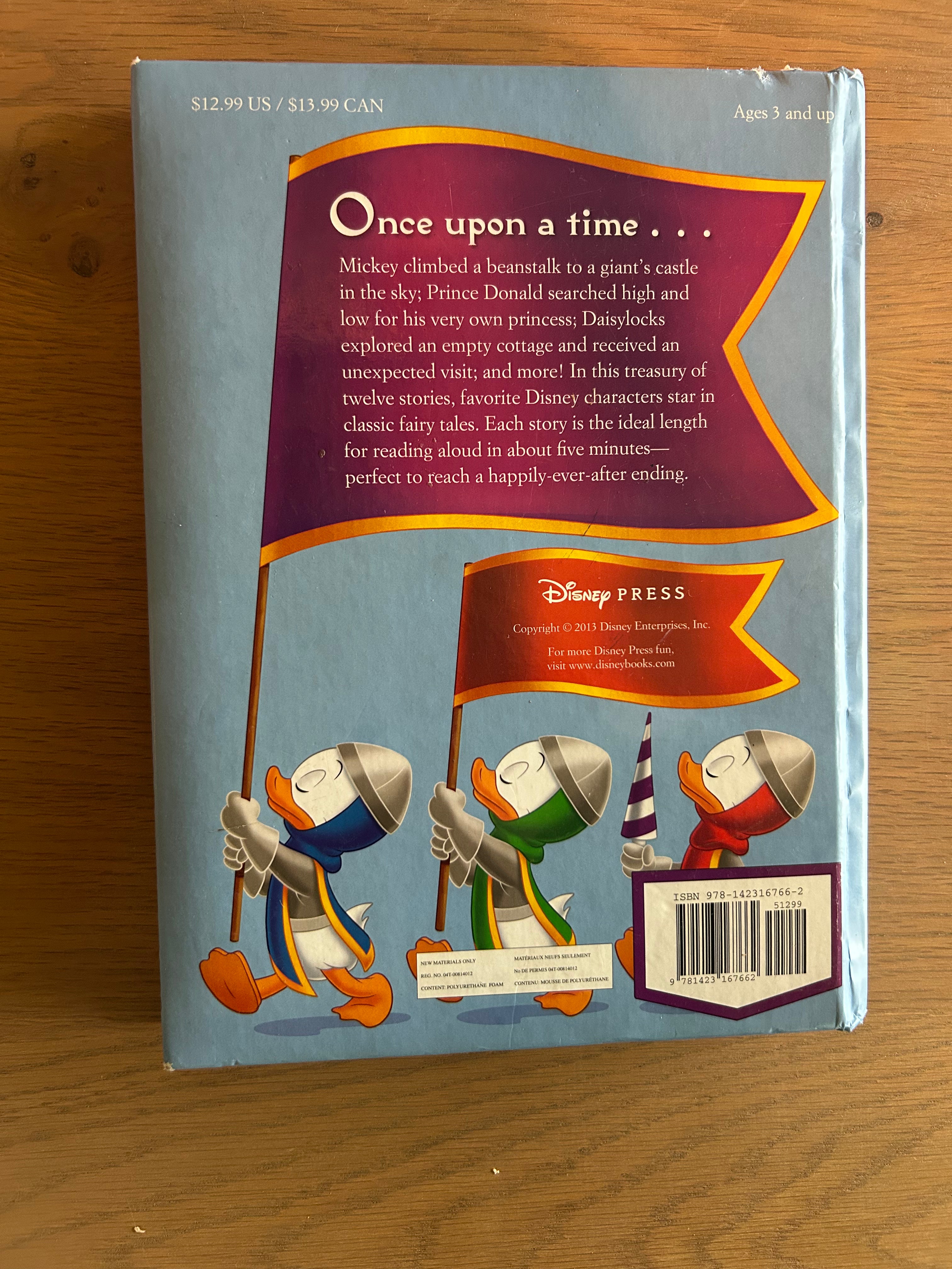 Disney 5 Minute Fairy Tales Hard Cover Book