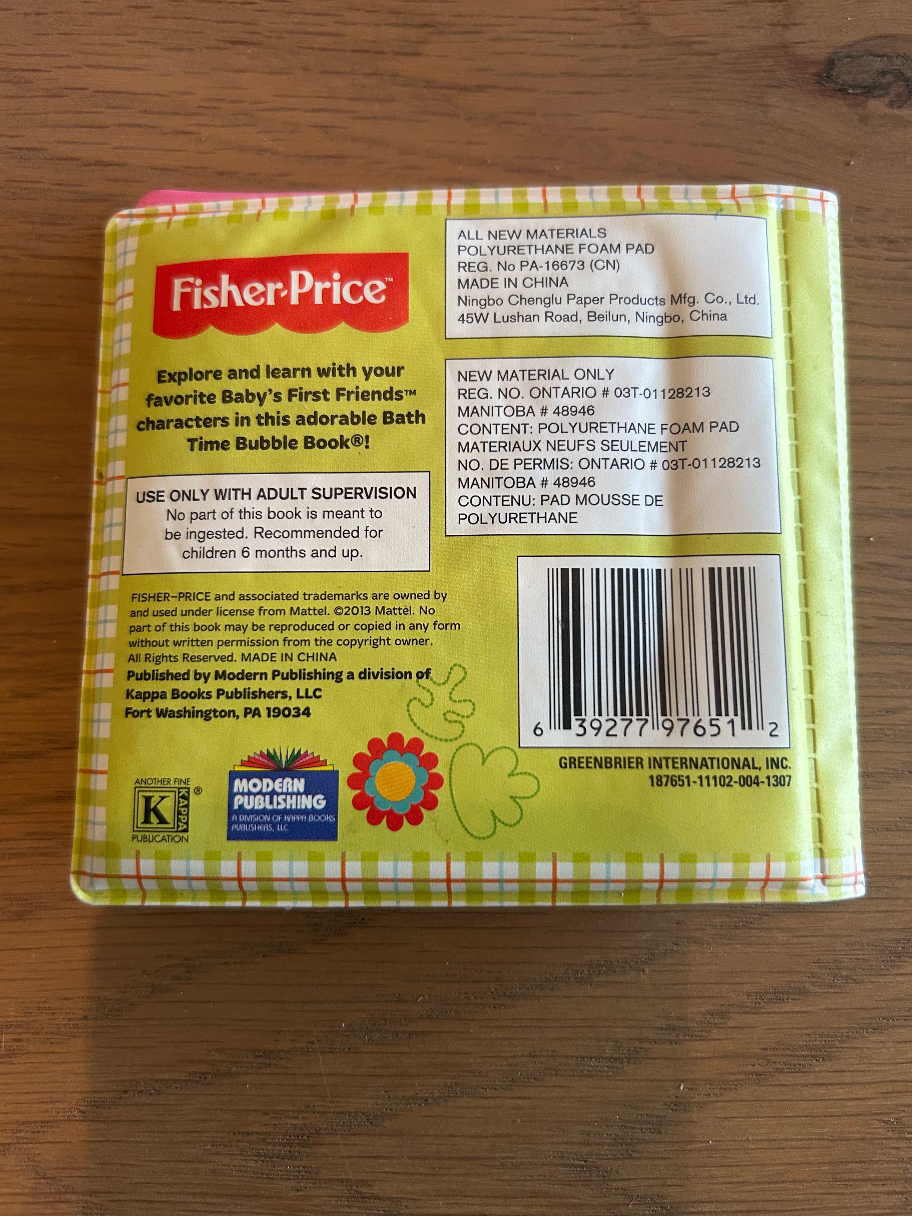 Fisher-Price Peek-Book Bath Book