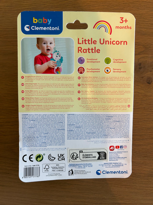 Baby Clementoni Little Unicorn Rattle
