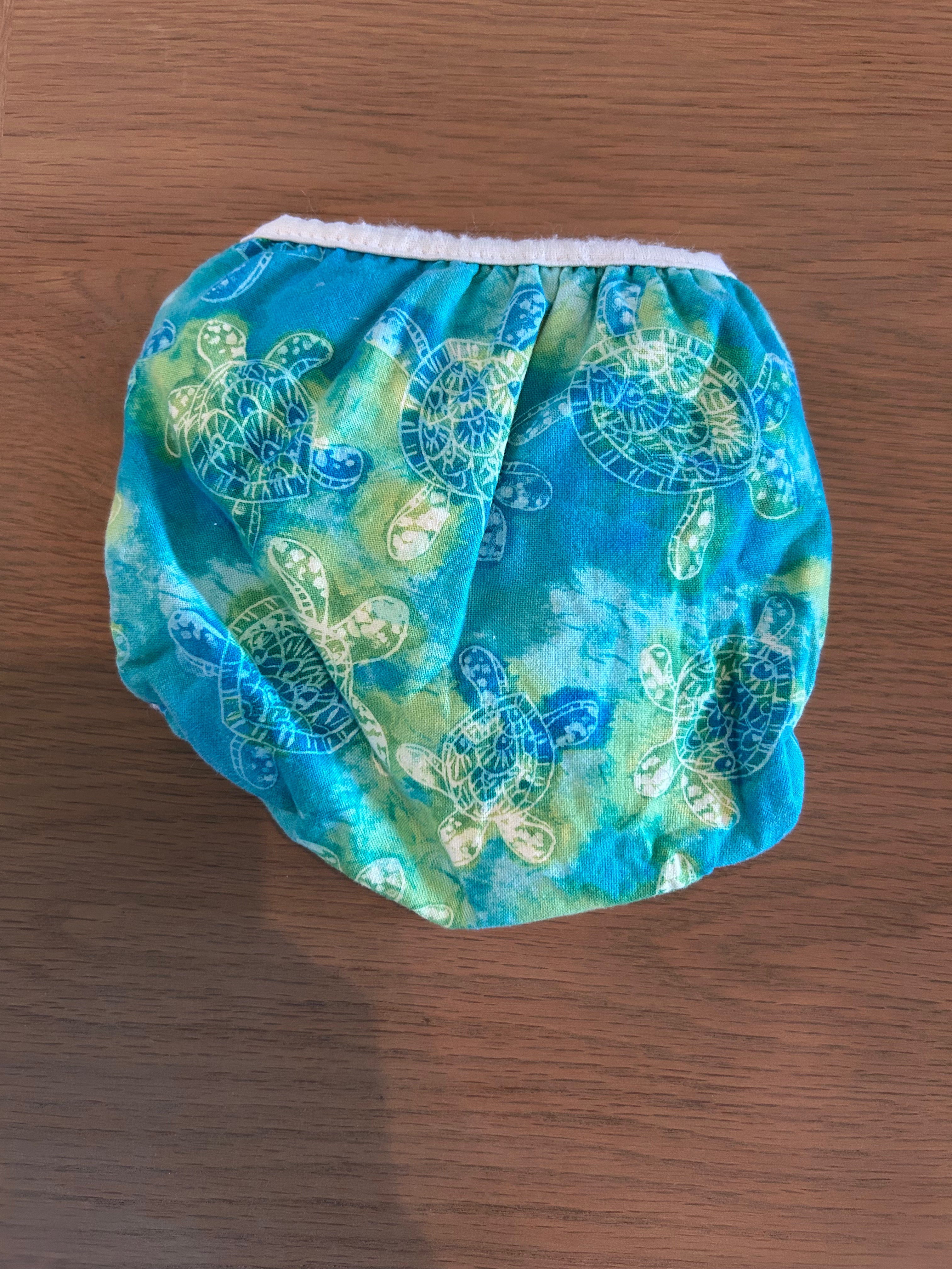 Turtle Swim Diaper With Adjustable Velcro- Size S (0-3?)