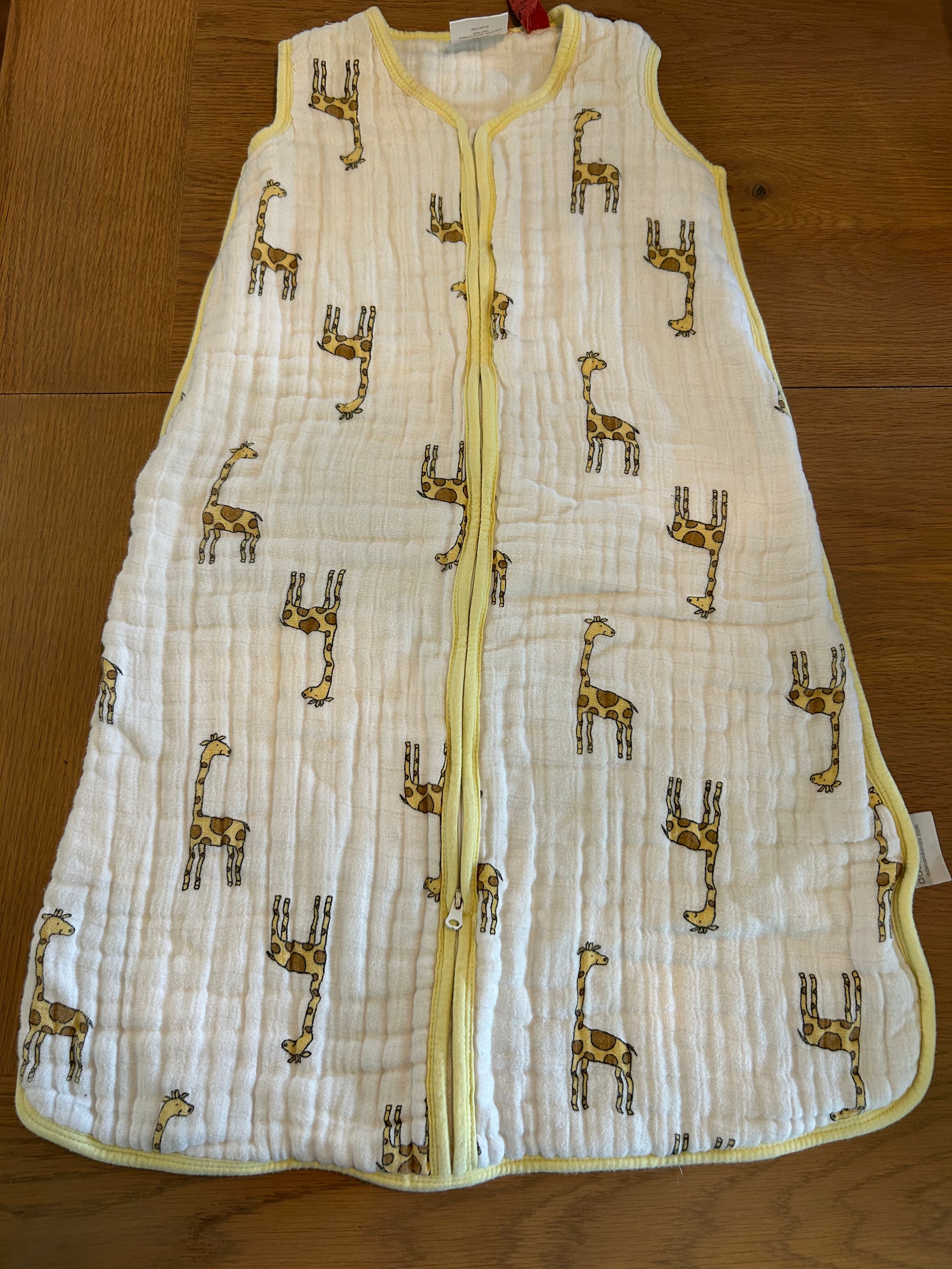 Aden + Anais Organic Muslim Sleep Sack And Bib- Size 6-12 Months/ 15-24lbs