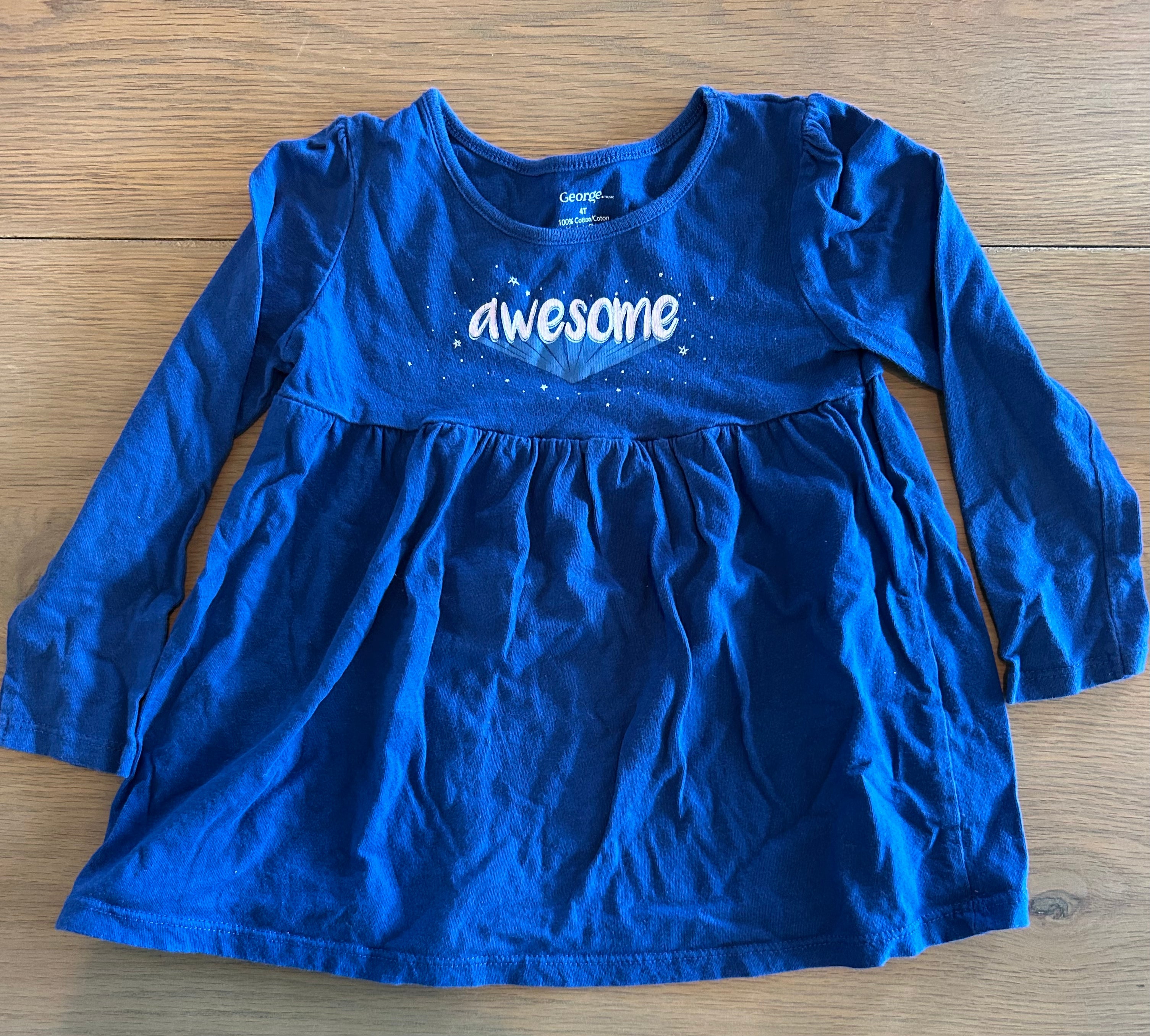 George Long Sleeve Shirt- Size 4T