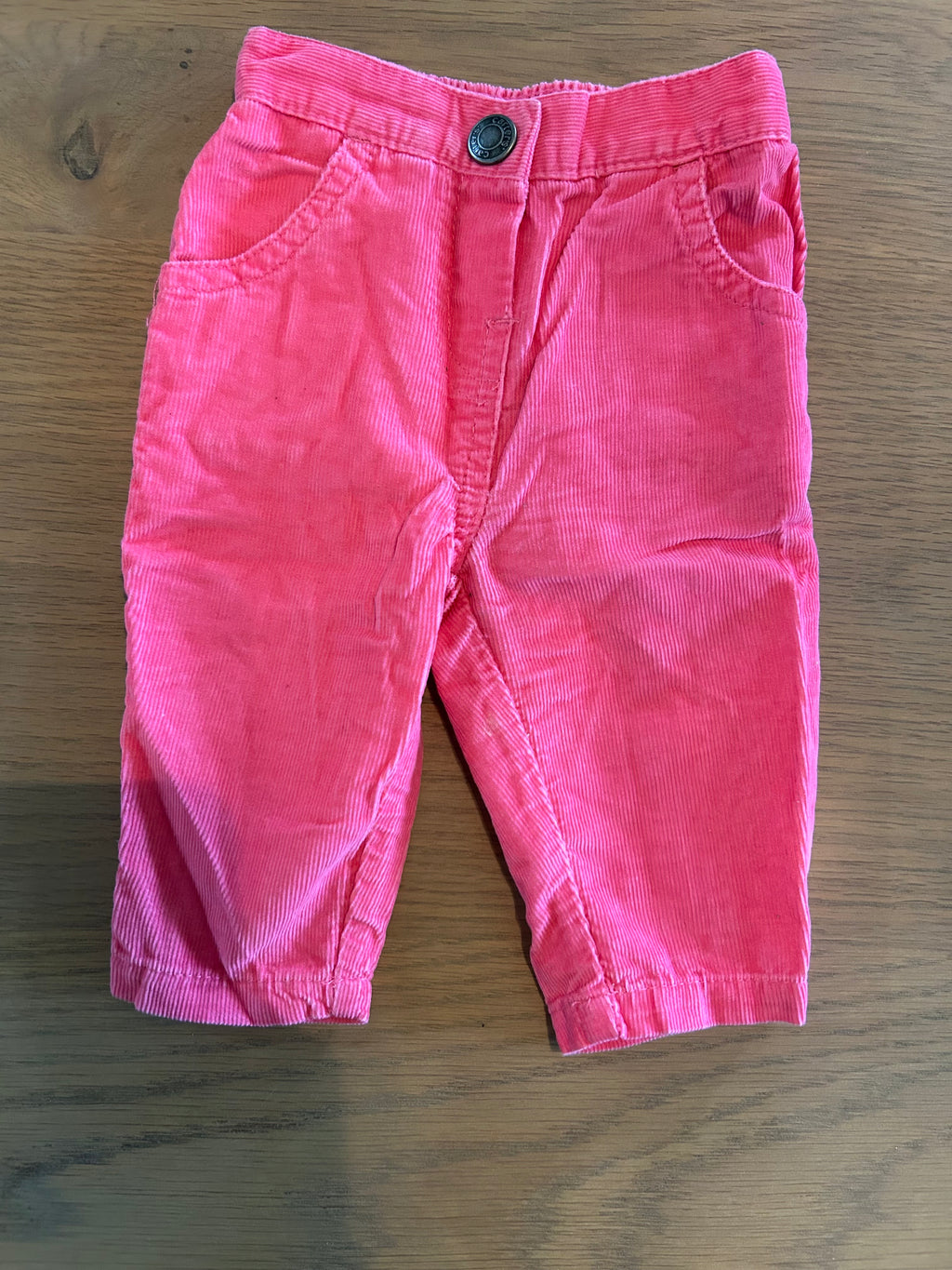 Carter's Pink Corduroy Pants- Size 3 Moths