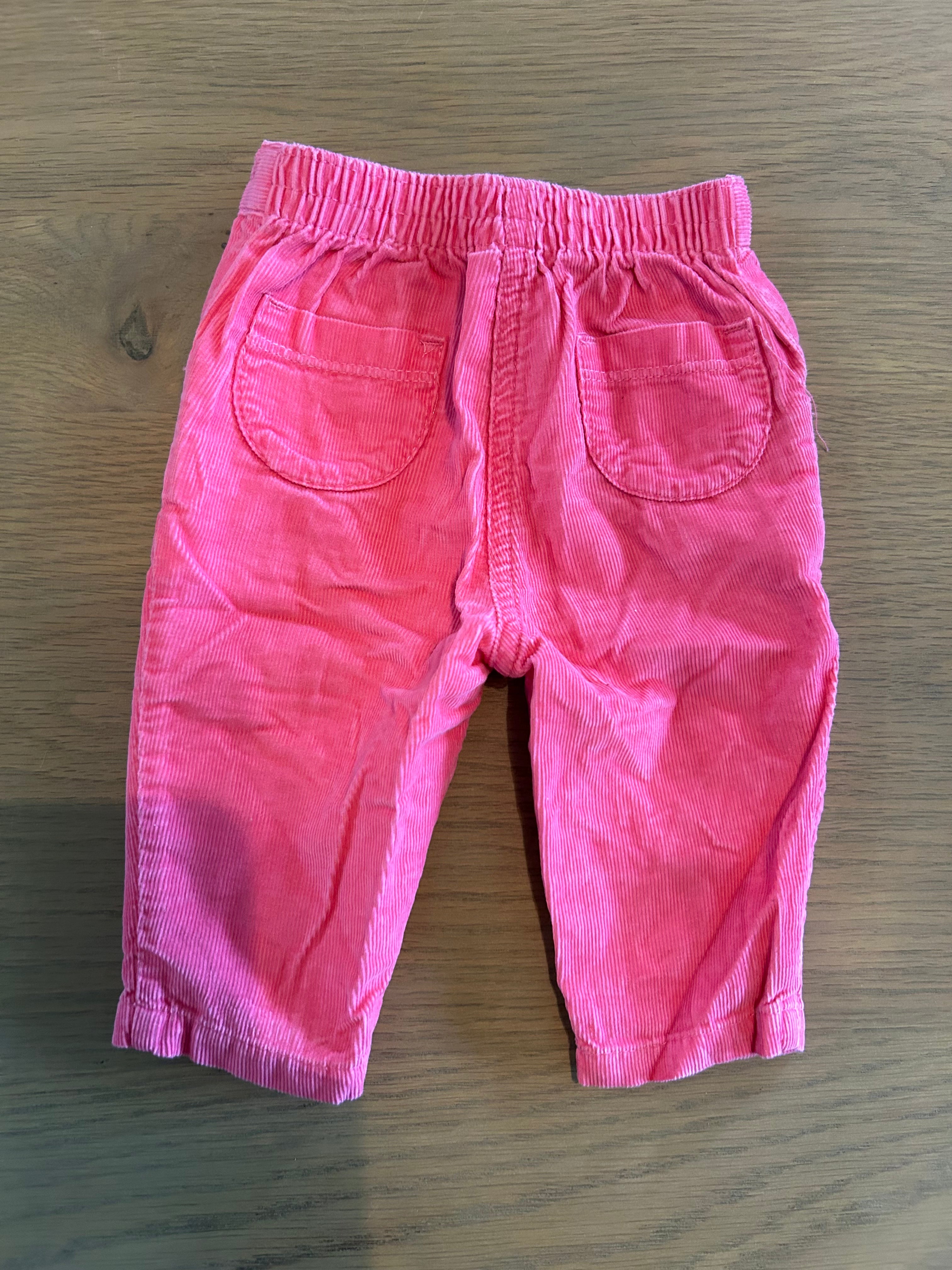 Carter's Pink Corduroy Pants- Size 3 Moths