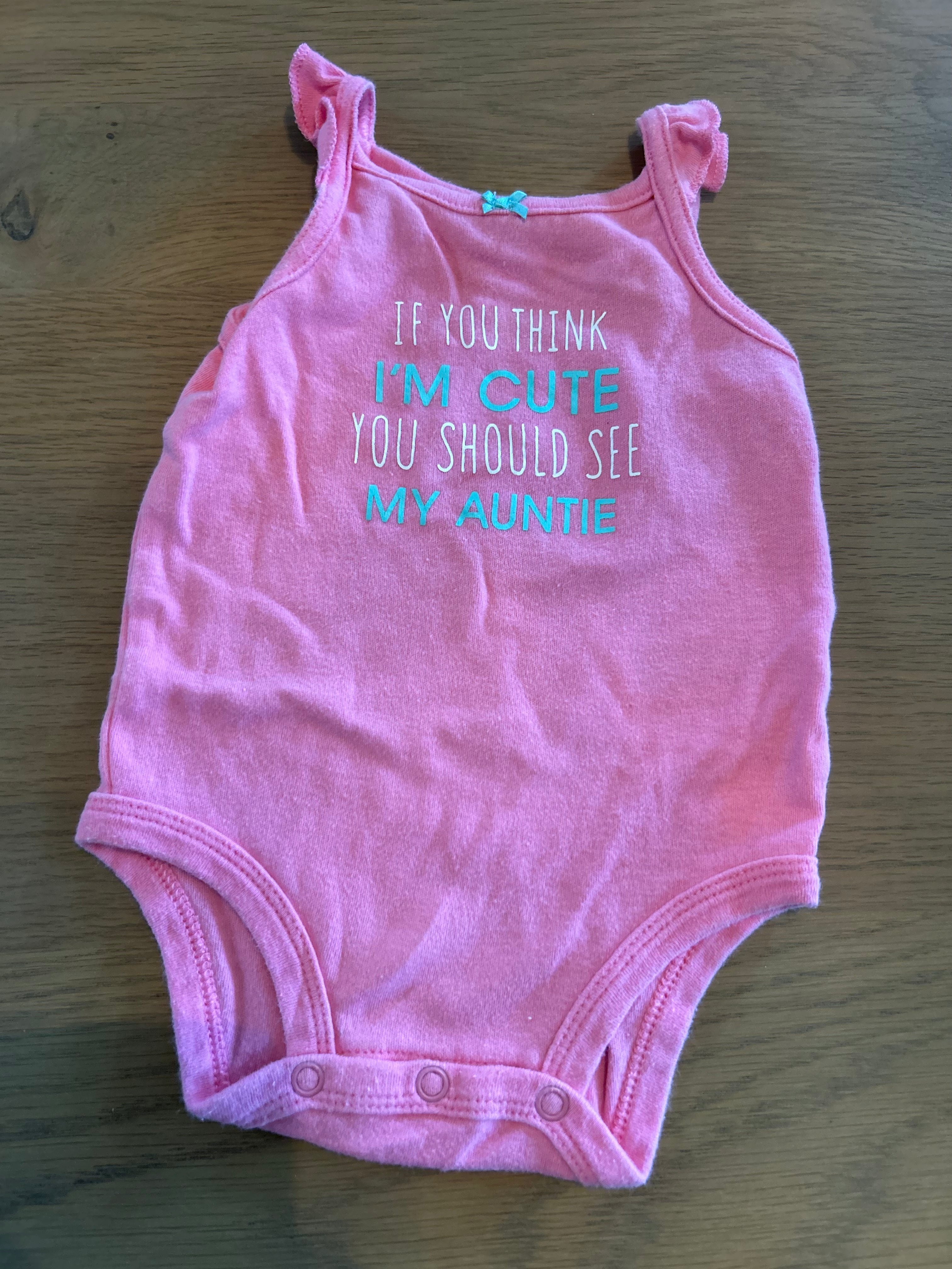 Carter's Tank Bodysuit- Size 3 Moths