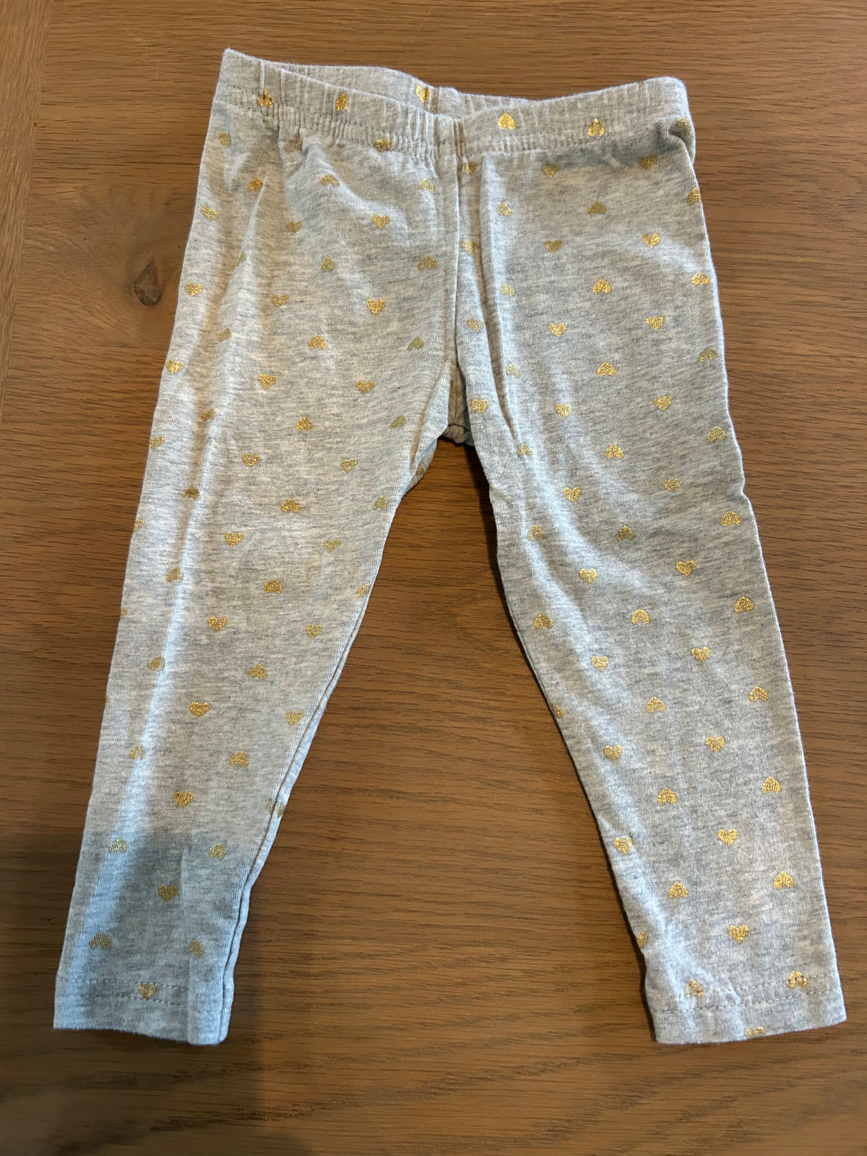 Carters Leggings with Hearts- Size 9 Months