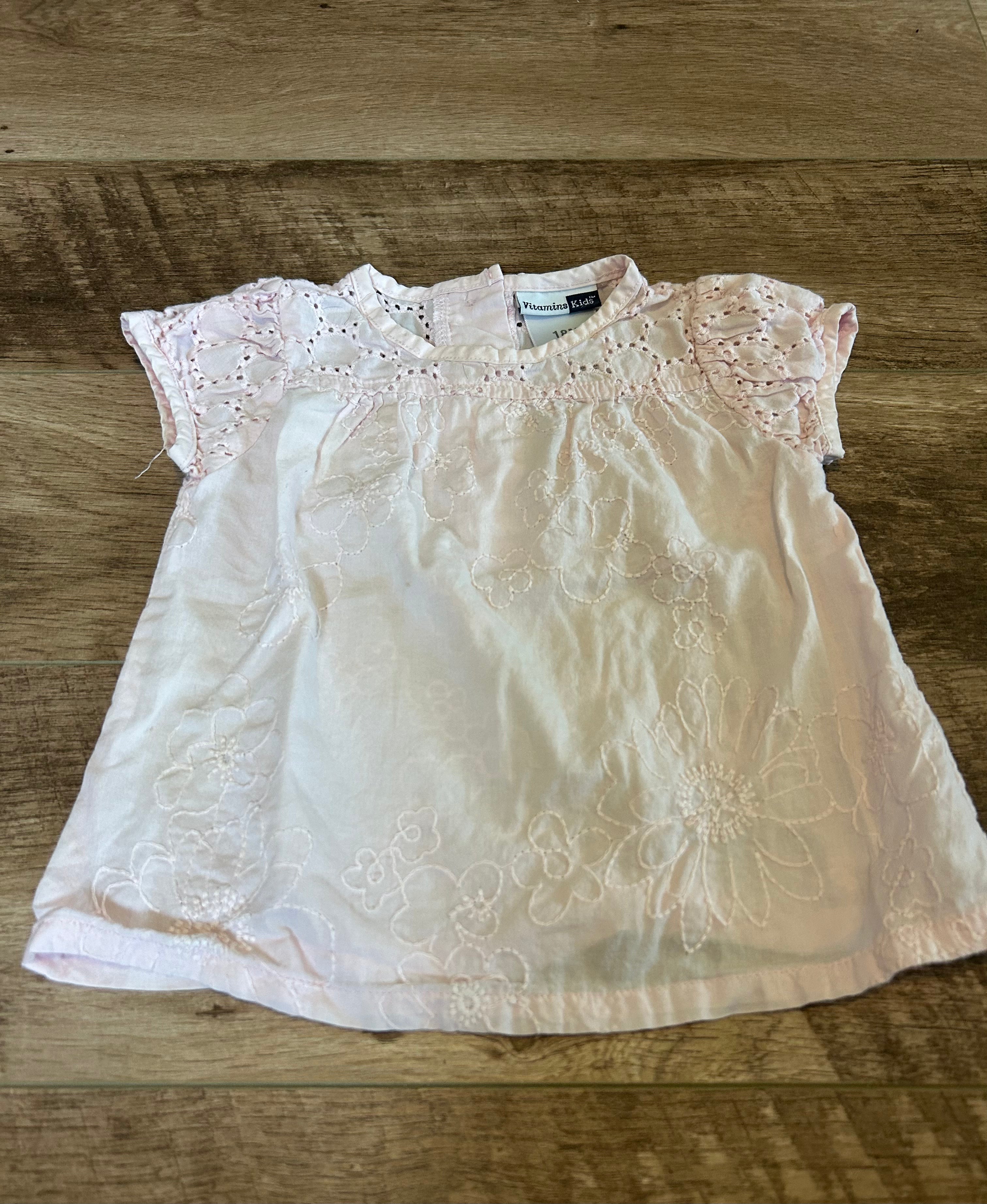 Vitamins Kids Light Pink T-shirt- Size 18 Months