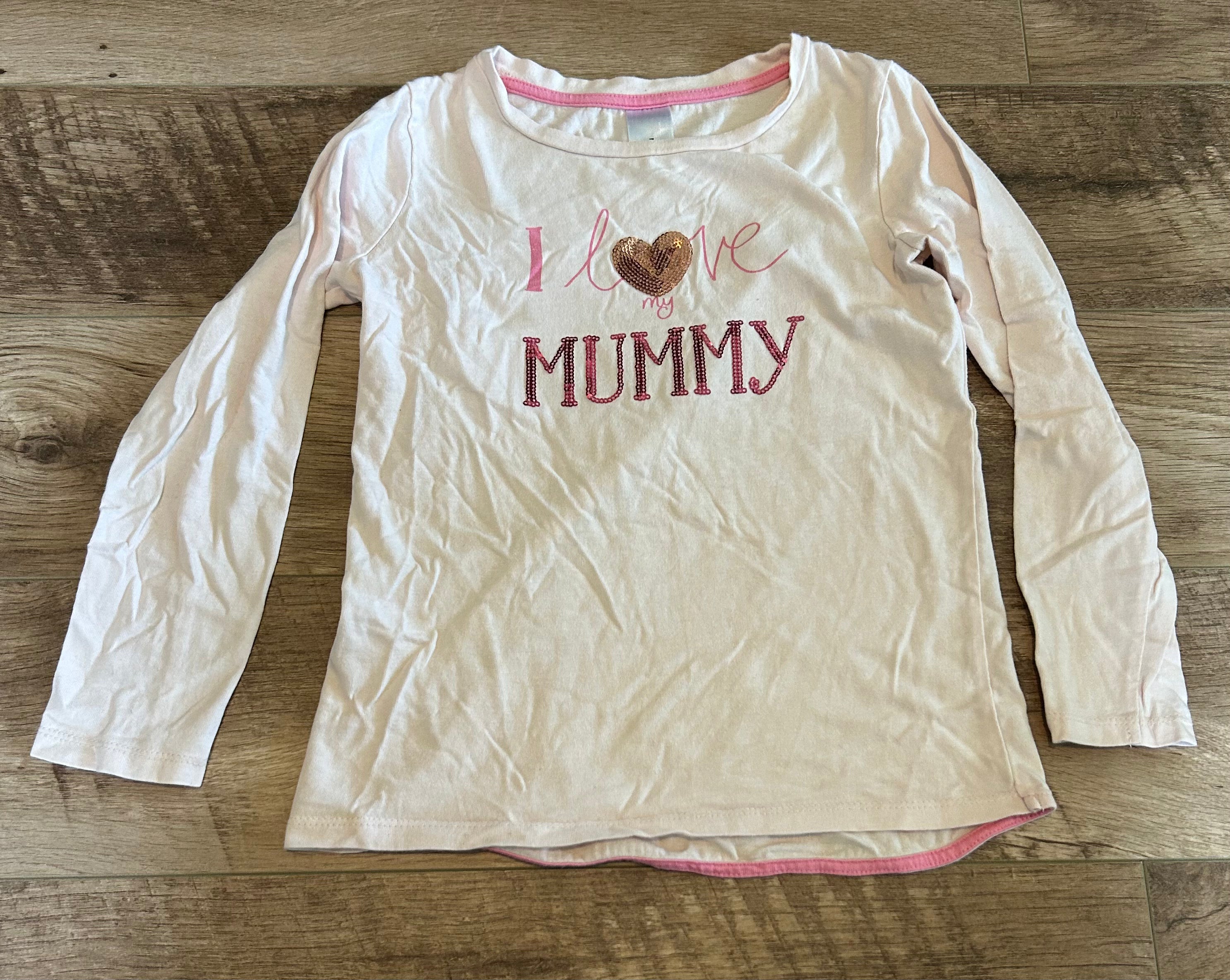 "I Love My Mummy" Long Sleeve Shirt- Size 7