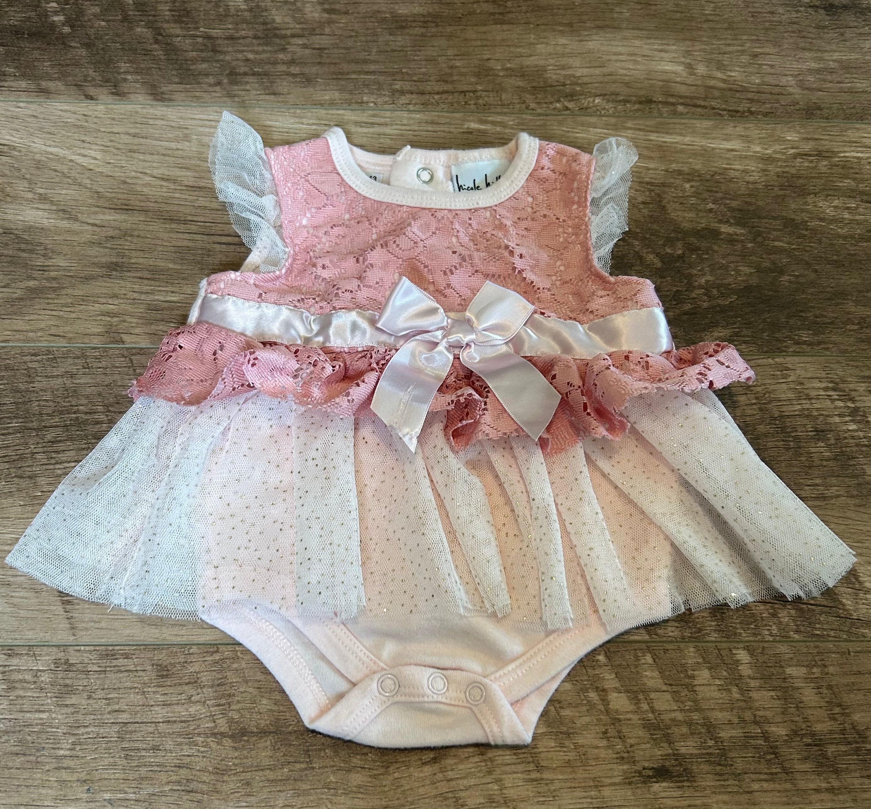 Nicole Miller Body Suit With Skirt- Size 3-6 Months