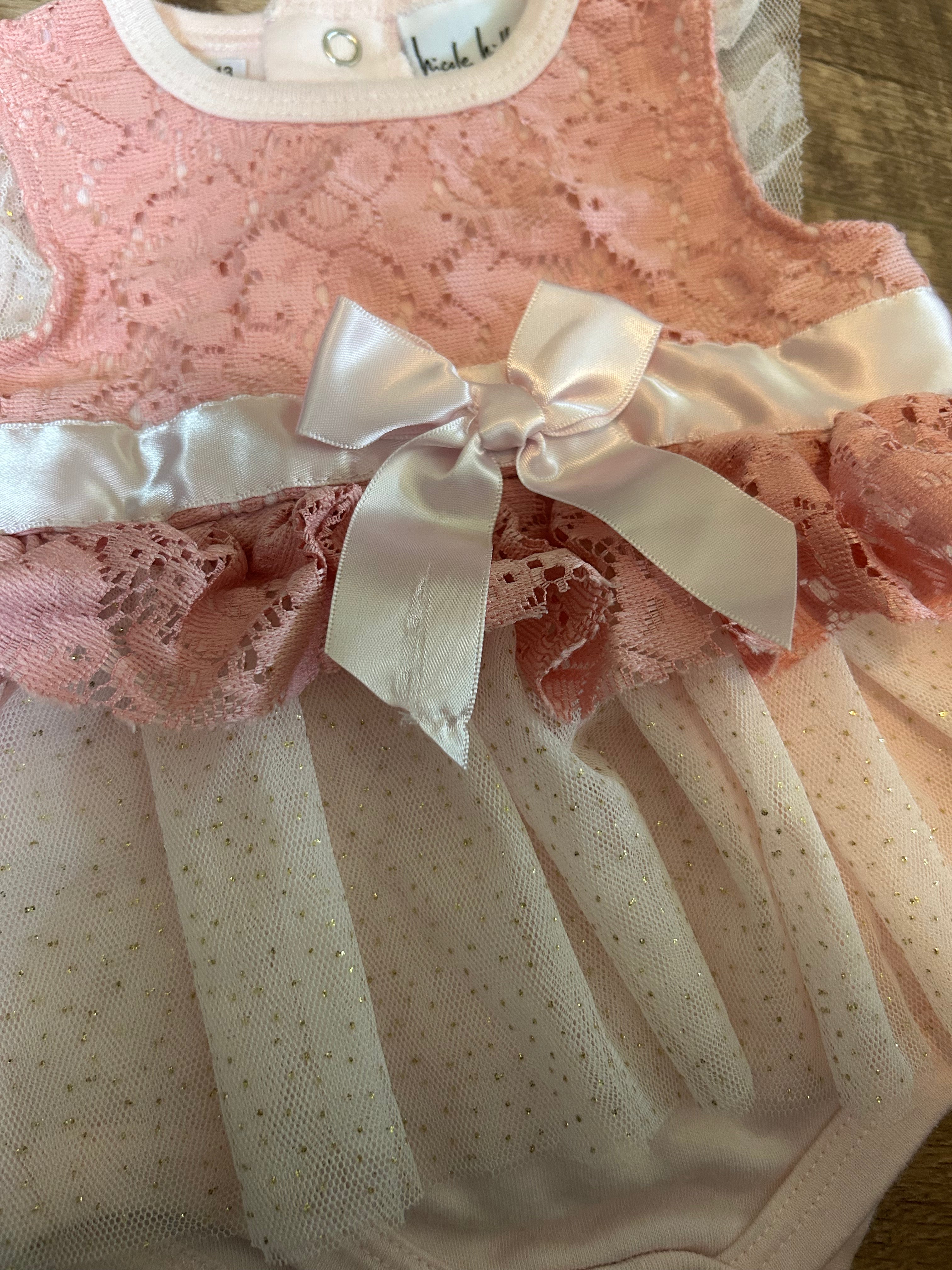 Nicole Miller Body Suit With Skirt- Size 3-6 Months