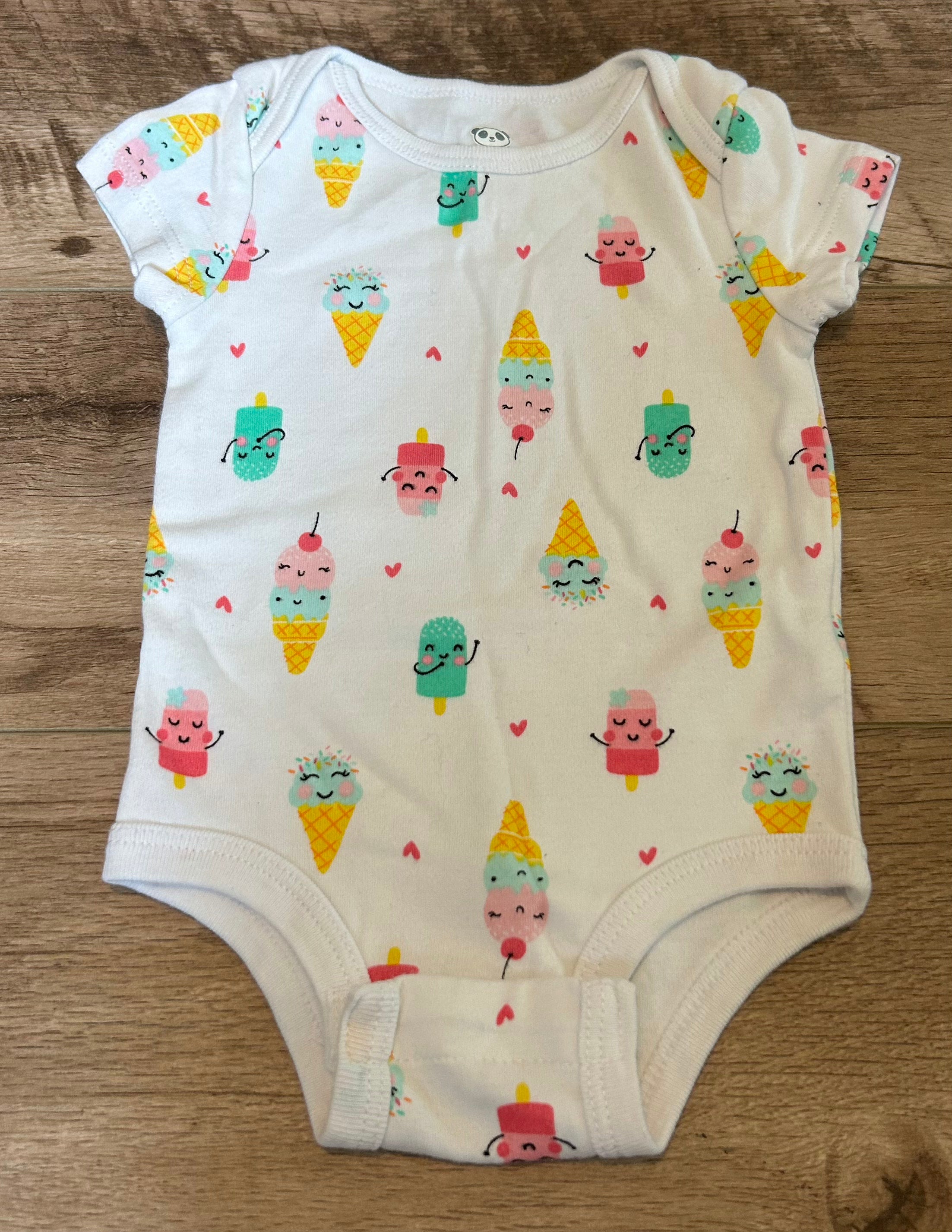 Rococo Short Sleeve Body Suit- Size 3 Months