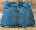 Carter's Kids Skirt With Hearts- Size 6/6X