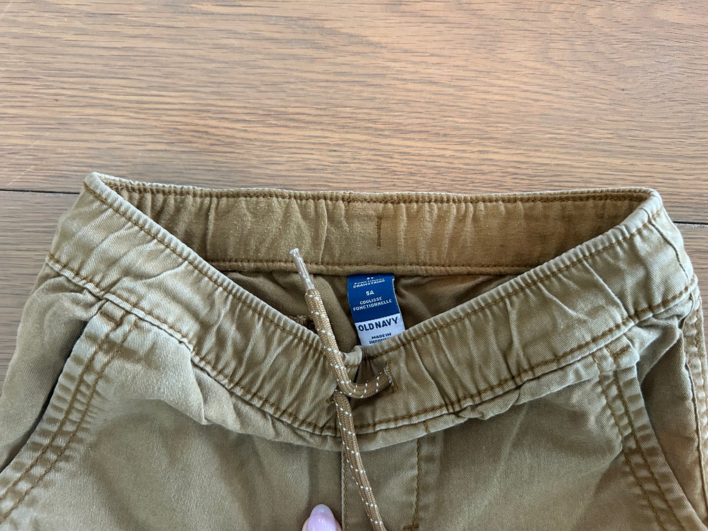 Tan Draw String Joggere Pants- Size 5T