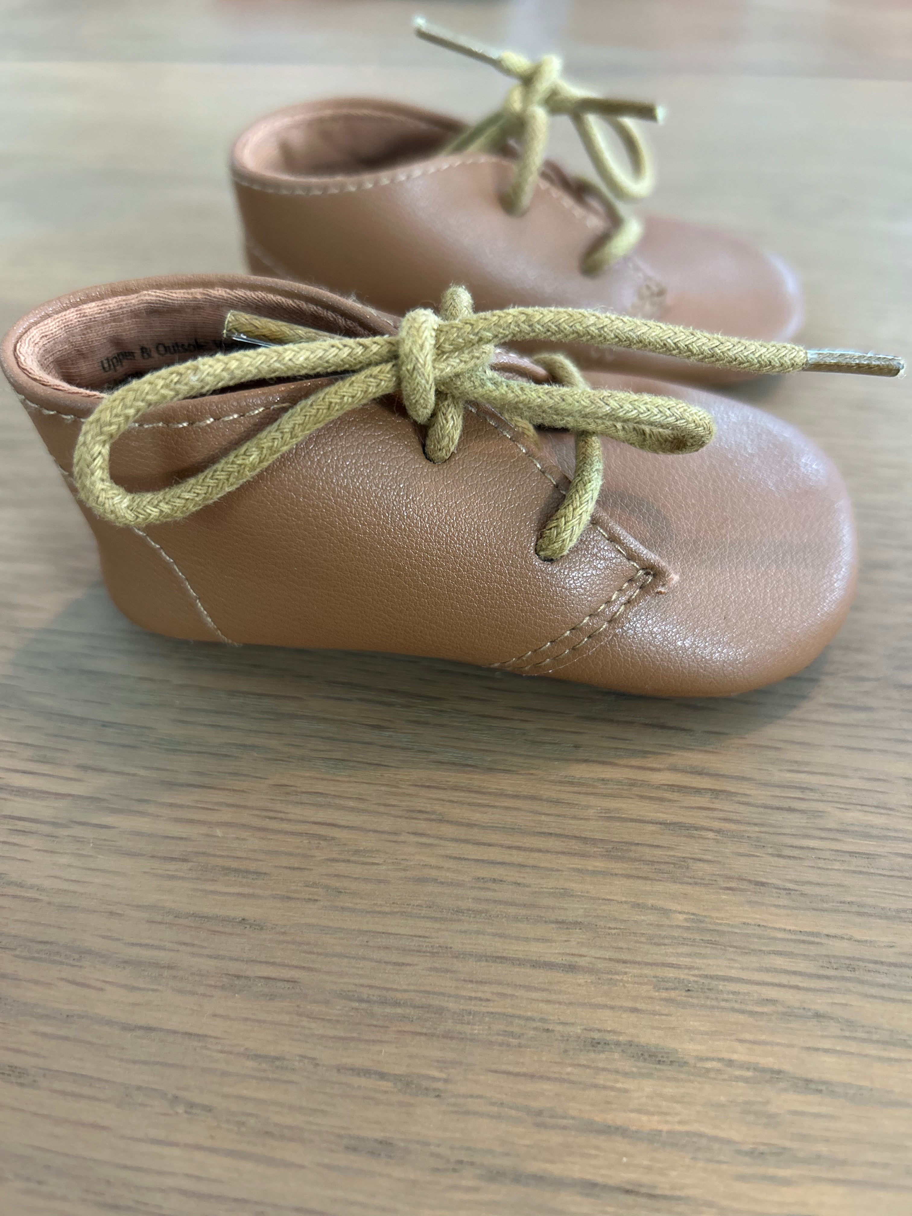 Whistkewood Designs Vegan Leather First Walkers Shoes- Size 0-6 Months