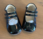 Robeez First Kicks Audrey Black 100% Leather Upper- Size 9-12 Months