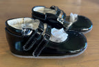 Robeez First Kicks Audrey Black 100% Leather Upper- Size 9-12 Months