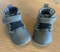 Robeez First Kicks Premium Leather in Colour Thiago Charcoal- Size 0-3 Months