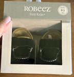 Robeez First Kicks in Bolden Black Suede- Size 0-3 months