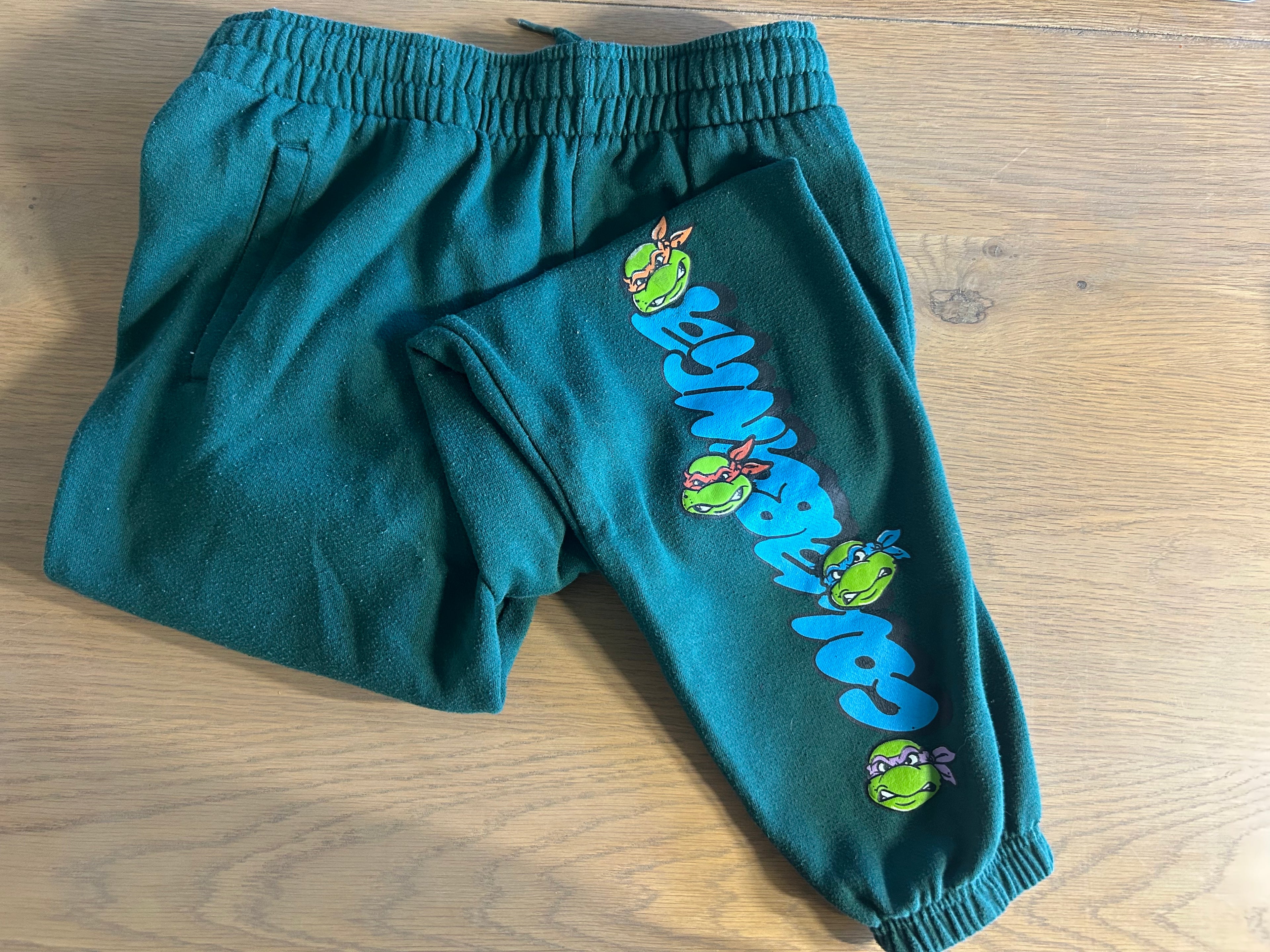 Nickelodeon Green Joggers With Drawstring Waist- Size Large (14)
